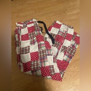 Patchwork Red and White pj pants